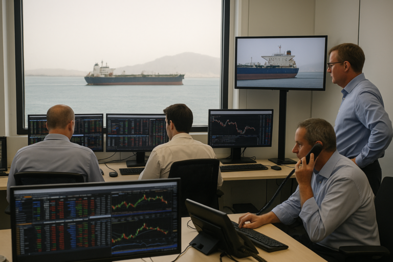 Oil Prices Decline as Traders Monitor Strait of Hormuz