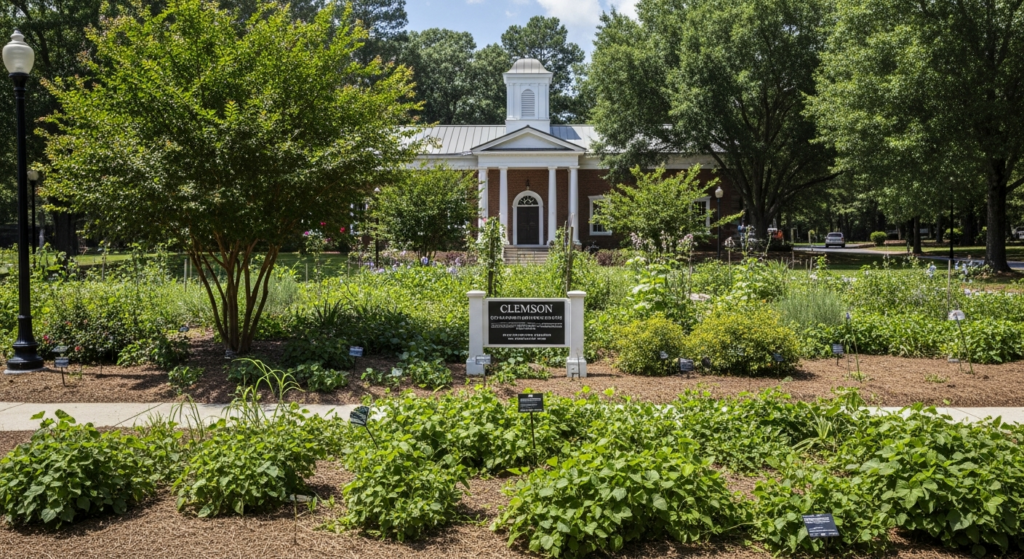 Clemson Gardens Navigate Summer Heat with Strategic Watering and Shade