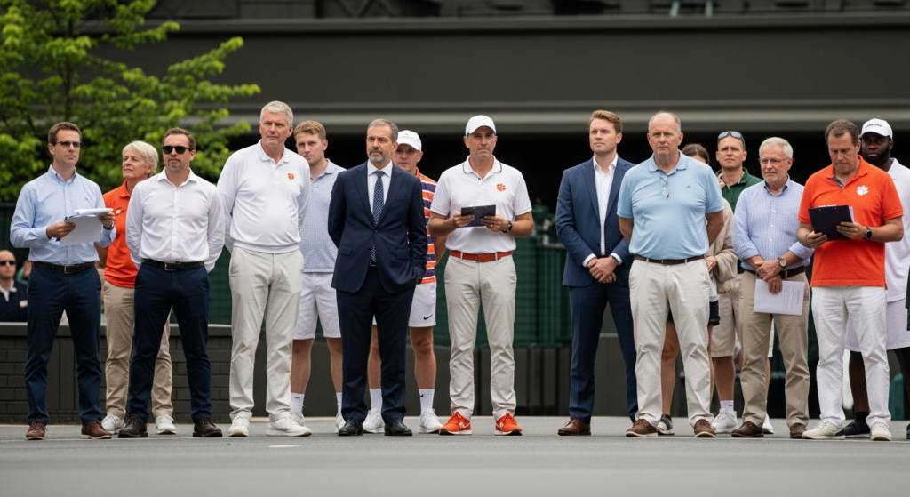 Clemson Tennis Enthusiasts Track Wimbledon Men’s Singles Progress