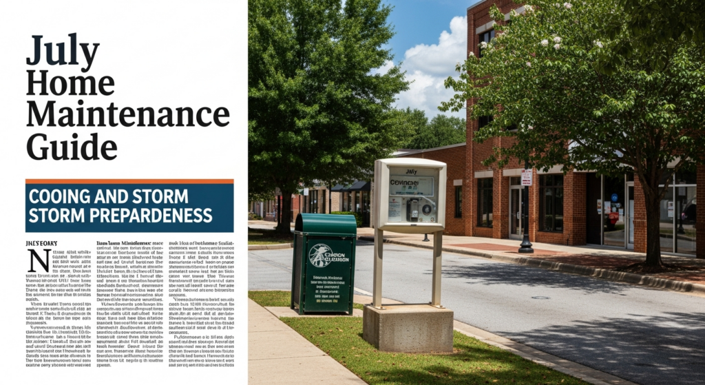 July Home Maintenance Guides Emphasize Cooling, Storm Preparedness for Clemson Residents