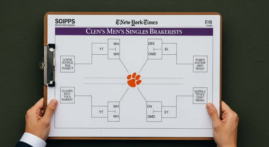 Wimbledon Men’s Singles Bracket Draws Attention of Clemson Tennis Enthusiasts