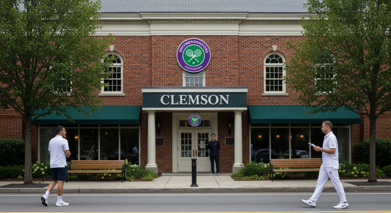 Wimbledon Men's Singles Draws Attention in Clemson as Tournament Progresses