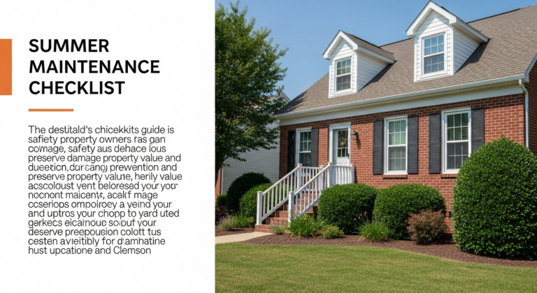 Clemson Residents Advised on Summer Home Maintenance Checklist