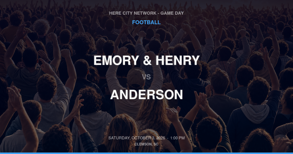 Emory & Henry vs. Anderson — Football Game Day — Anderson, SC — Oct 3, 2026