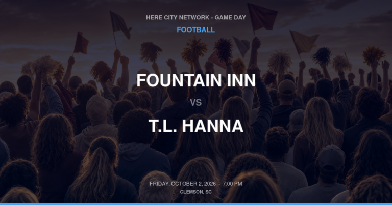 Fountain Inn 14, T.L. Hanna 22