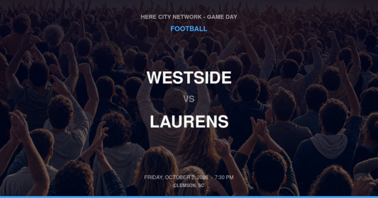 Westside vs. Laurens — Football Game Day — Laurens, SC — Oct 2, 2026